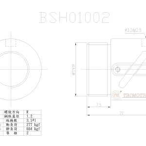 Đai Ốc Bi BSH01002-3.5 Chính Hãng TBI Motion