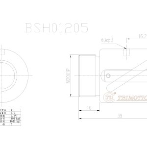 Đai Ốc Bi BSH01205-3.5 Chính Hãng TBI Motion