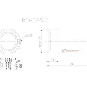 Đai Ốc Bi BSH02510-4 Chính Hãng TBI Motion