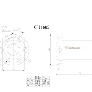 Đai Ốc Bi OFI1605-4 Chính Hãng TBI Motion