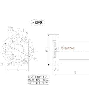 Đai Ốc Bi OFI2005-4 Chính Hãng TBI Motion