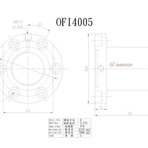 Đai Ốc Bi OFI4005-4 Chính Hãng TBI Motion