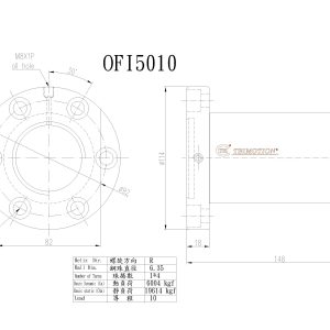 Đai Ốc Bi OFI5010-4 Chính Hãng TBI Motion
