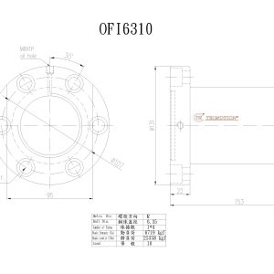Đai Ốc Bi OFI6310-4 Chính Hãng TBI Motion