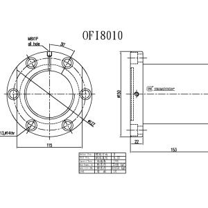 Đai Ốc Bi OFI8010-4 Chính Hãng TBI Motion