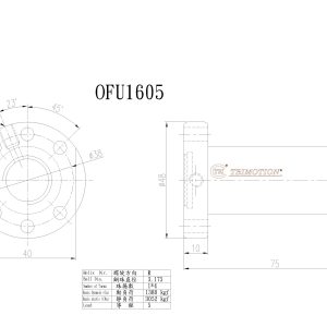 Đai Ốc Bi OFU1605-4 Chính Hãng TBI Motion
