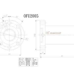 Đai Ốc Bi OFU2005-4 Chính Hãng TBI Motion