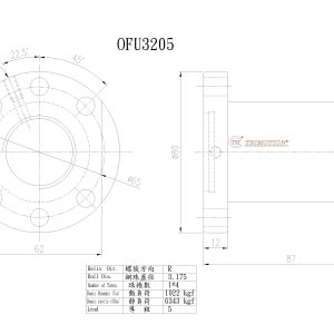Đai Ốc Bi OFU3205-4 Chính Hãng TBI Motion
