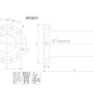 Đai Ốc Bi OFU4010-4 Chính Hãng TBI Motion