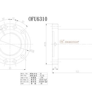 Đai Ốc Bi OFU6310-4 Chính Hãng TBI Motion