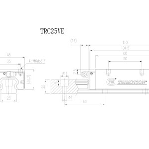 Con Trượt Vuông TRC25VE Chính Hãng TBIMOTION