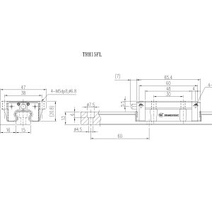 Con Trượt Vuông TRH15FL-XN Chính Hãng TBIMOTION