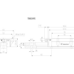 Con Trượt Vuông TRH20FE Chính Hãng TBIMOTION