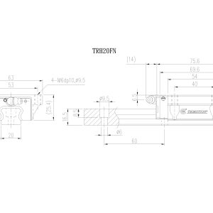 Con Trượt Vuông TRH20FN Chính Hãng TBIMOTION