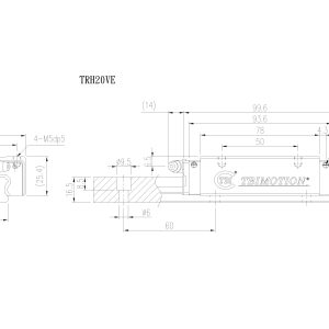 Con Trượt Vuông TRH20VE Chính Hãng TBIMOTION