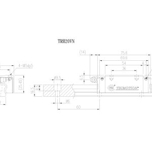 Con Trượt Vuông TRH20VN Chính Hãng TBIMOTION