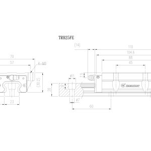Con Trượt Vuông TRH25FE Chính Hãng TBIMOTION