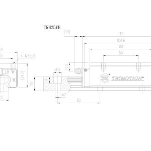 Con Trượt Vuông TRH25VE Chính Hãng TBIMOTION