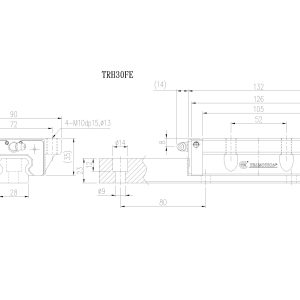 Con Trượt Vuông TRH30FE Chính Hãng TBIMOTION
