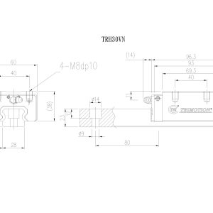 Con Trượt Vuông TRH30VN Chính Hãng TBIMOTION
