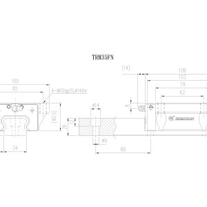 Con Trượt Vuông TRH35FN Chính Hãng TBIMOTION