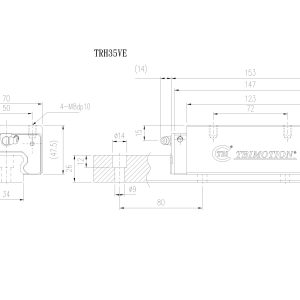 Con Trượt Vuông TRH35VE Chính Hãng TBIMOTION