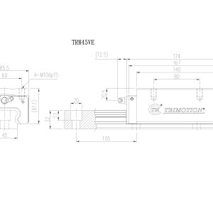 Con Trượt Vuông TRH45VE Chính Hãng TBIMOTION
