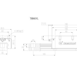 Con Trượt Vuông TRH45VL Chính Hãng TBIMOTION