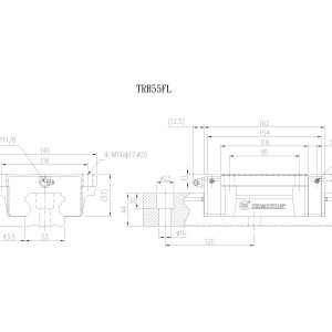 Con Trượt Vuông TRH55FL Chính Hãng TBIMOTION