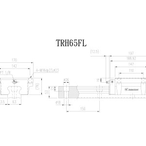 Con Trượt Vuông TRH65FL Chính Hãng TBIMOTION