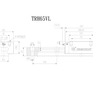Con Trượt Vuông TRH65VE Chính Hãng TBIMOTION