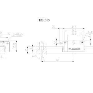 Con Trượt Vuông TRS15VS Chính Hãng TBIMOTION