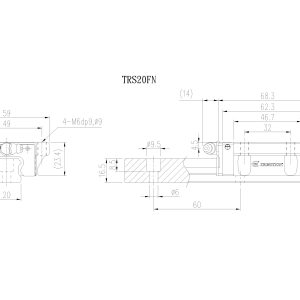 Con Trượt Vuông TRS20FN Chính Hãng TBIMOTION