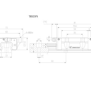 Con Trượt Vuông TRS25FN Chính Hãng TBIMOTION