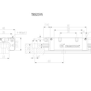 Con Trượt Vuông TRS25VN Chính Hãng TBIMOTION