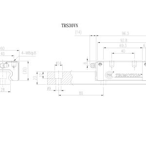 Con Trượt Vuông TRS30VN Chính Hãng TBIMOTION
