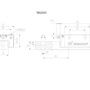 Con Trượt Vuông TRS35VN Chính Hãng TBIMOTION