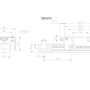 Con Trượt Vuông TRS45VN Chính Hãng TBIMOTION